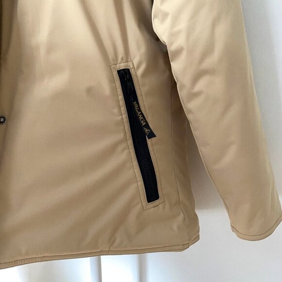 NWOT VALANGA BEIGE FUR TRIM HOODED SHORT WINTER COAT - 8 - Picture 7 of 12